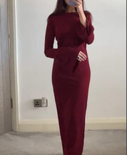 Frill sleeve every day crepe maxi dress