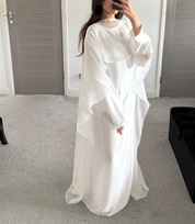 Cape detail tie back maxi occasion wear