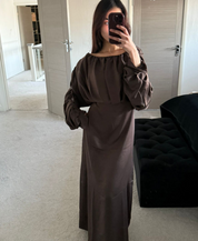 Pleat detail tie back occasion woven maxi dress