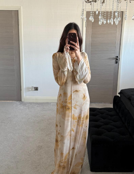 Double frill sleeve seam front mesh maxi dress in blossom yellow