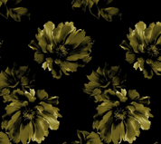 Tie back floral chiffon dress in olive green