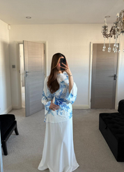 Modest crepe maxi skirt