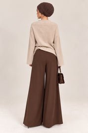 The everyday basic pant - in chocolate browns