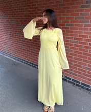 Knot detail modest mesh dress